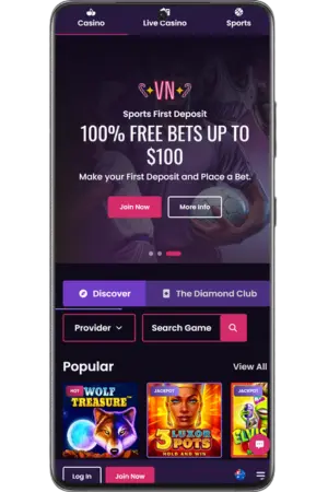 vegas now login registration official website homepage